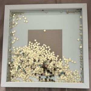 Star Confetti Shadow Box Frame